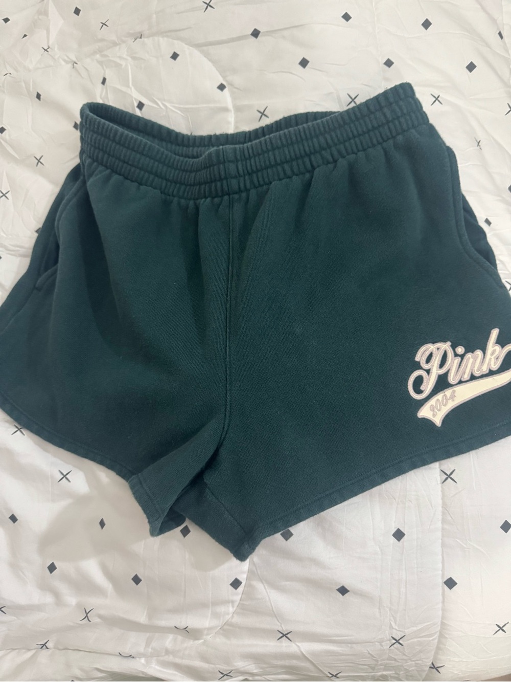 PINK Victoria's Secret Forest Green Athletic Lounge Shorts